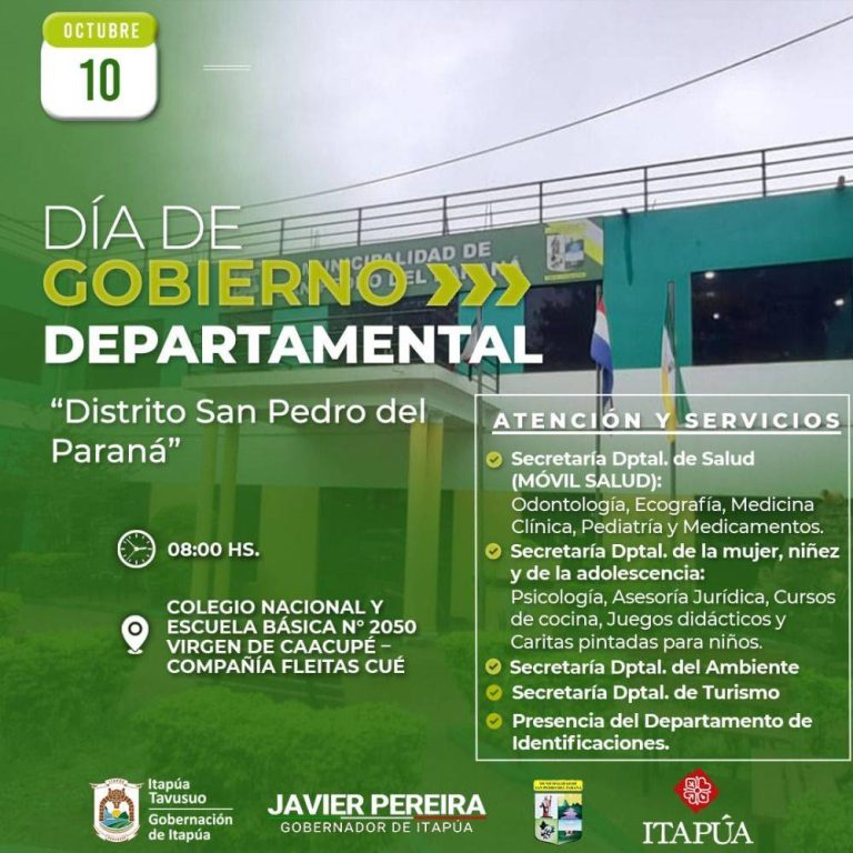 Día de gobierno en el distrito de San Pedro del Paraná