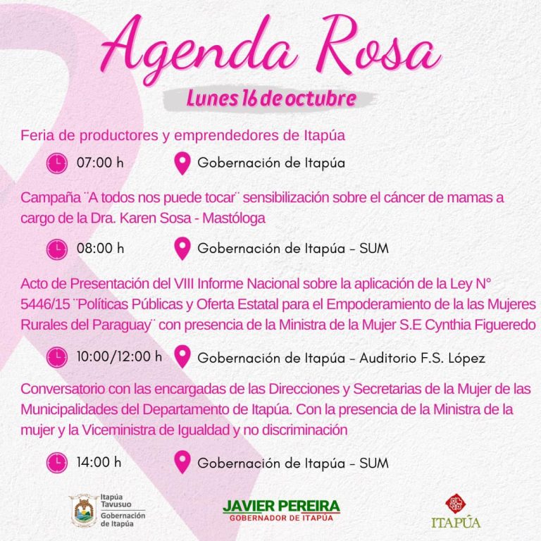 Agenda nutrida para mañana16 de octubre