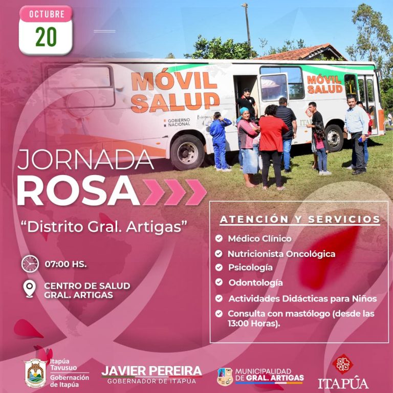 Jornada rosa en el distrito de General Artigas