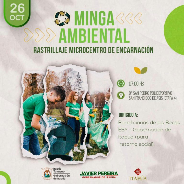 Minga ambiental en Encarnación