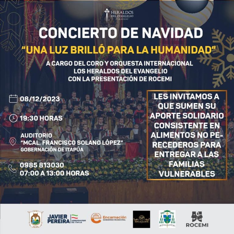 Concierto de navidad del coro y orquesta internacional ‘Los Heraldos del Evangelio’ con presentación del elenco de teatro ‘ROCEMI’