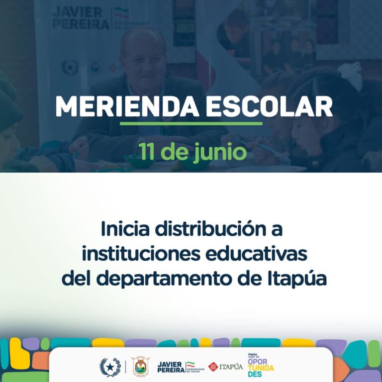 Gobierno departamental de Itapúa inicia distribución de merienda escolar