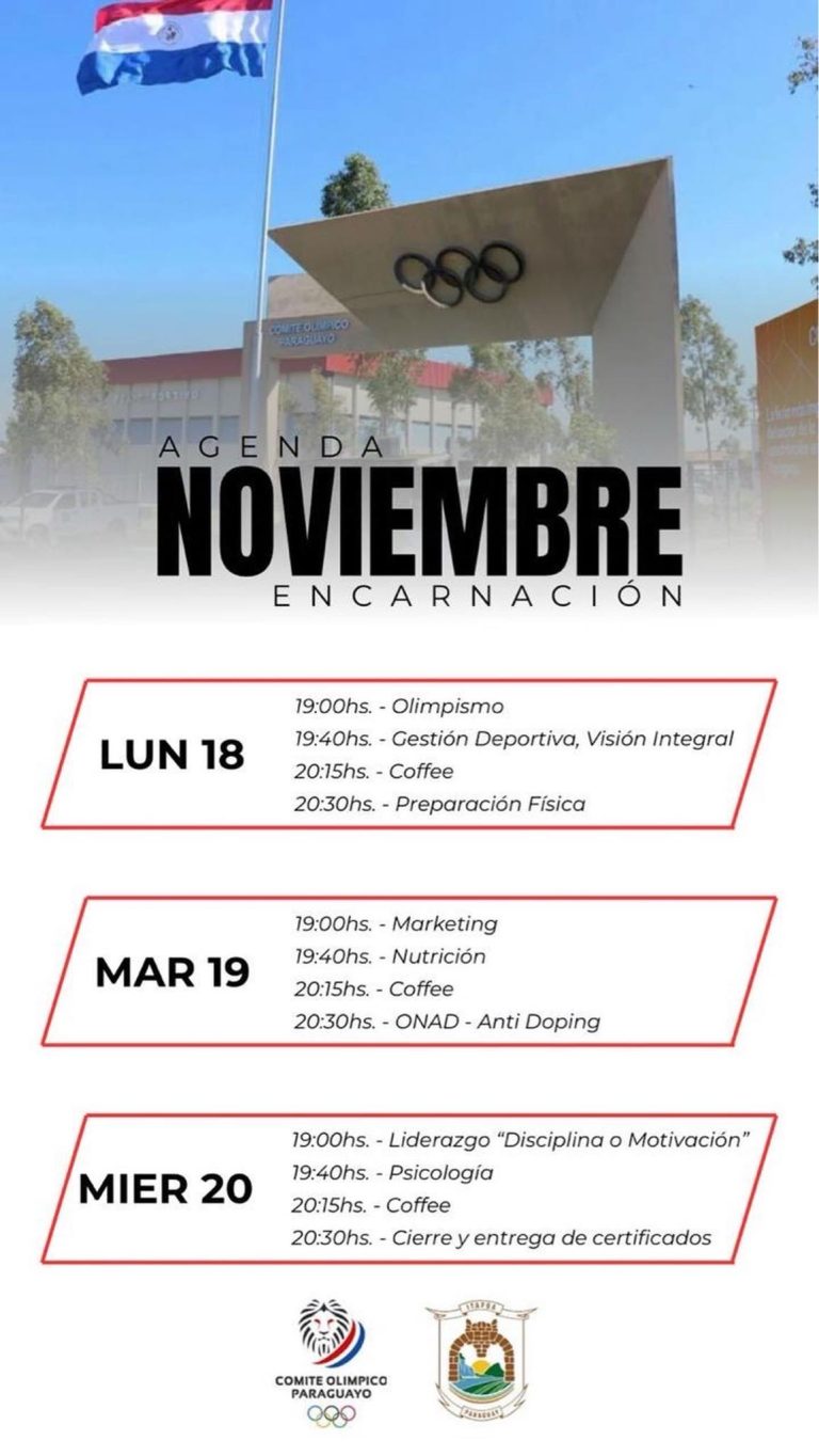 Comité Olímpico Paraguayo brindará curso de administración deportiva en la gobernación de Itapúa