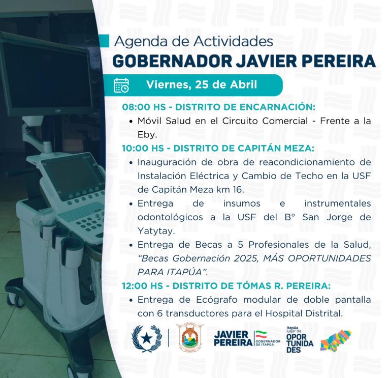 AGENDA DEL GOBERNADOR JAVIER PEREIRA 