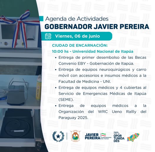 GOBIERNO DE ITAPÚA FORTALECE LA SALUD CON FUERTE INVERSIÓN