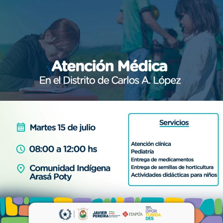 Atención integral para la comunidad Arasá Poty