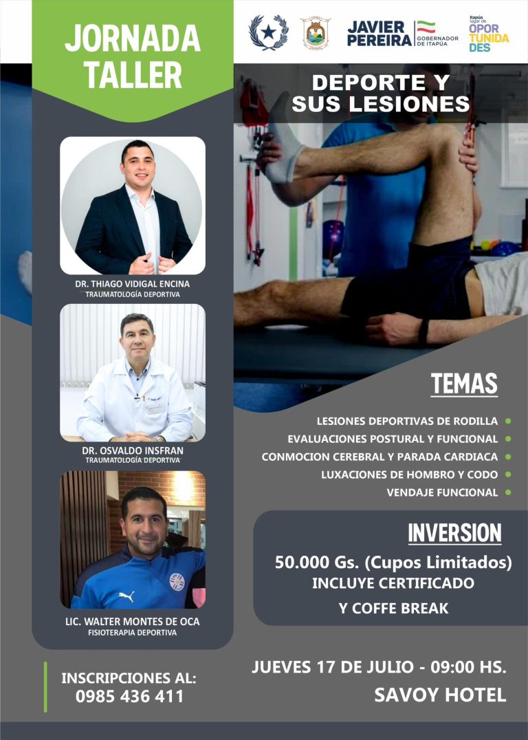 JORNADA – TALLER: Deportes y sus lesiones