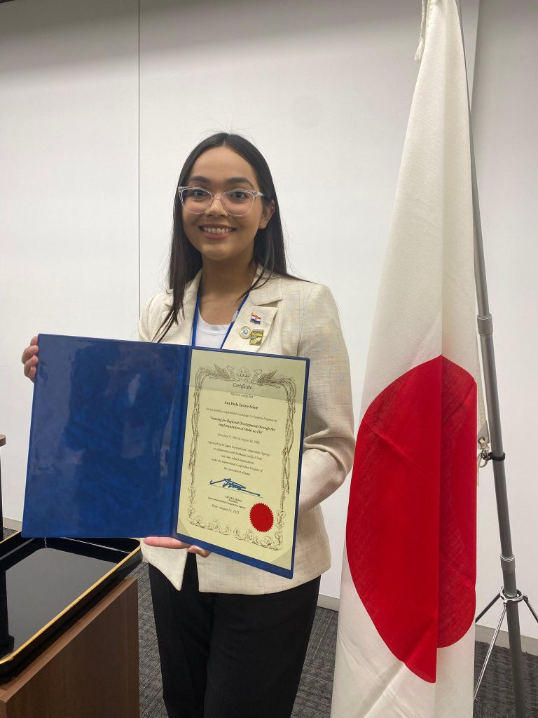 FUNCIONARIA DEL GOBIERNO DE ITAPÚA PARTICIPÓ EN CAPACITACIÓN EN JAPÓN