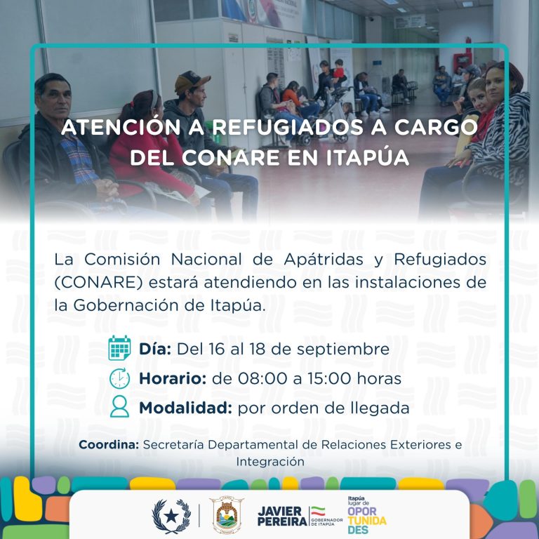 ATENCIÓN A REFUGIADOS EN ITAPÚA