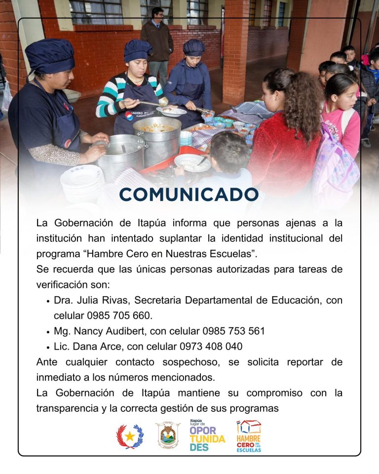COMUNICADO INSTITUCIONAL