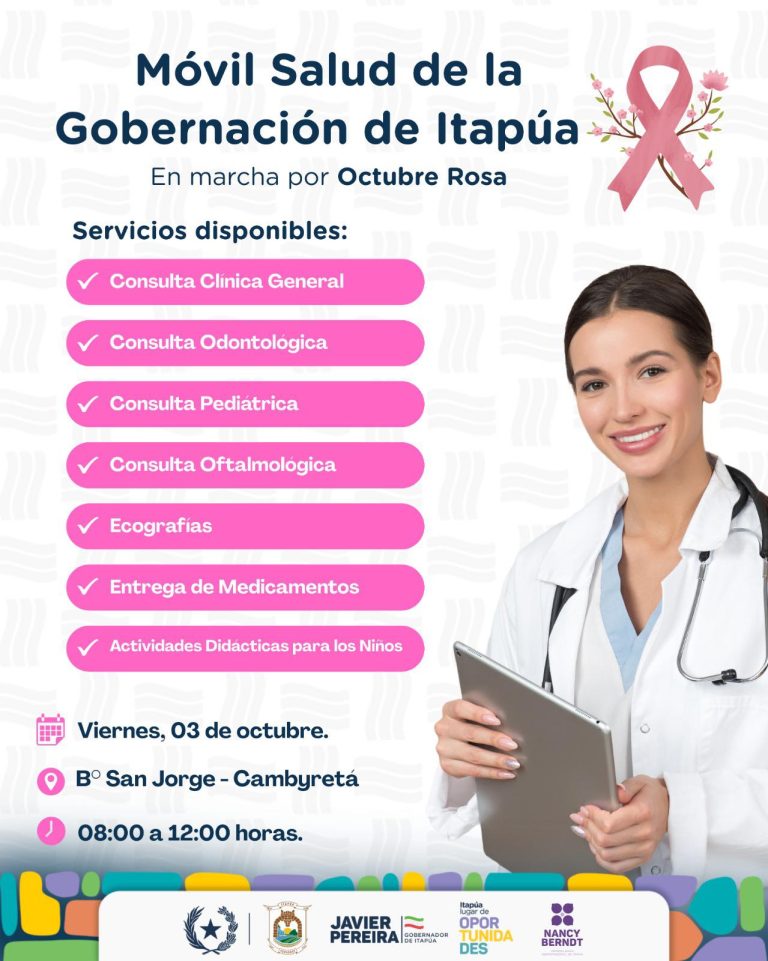 MÓVIL SALUD EN MARCHA POR OCTUBRE ROSA