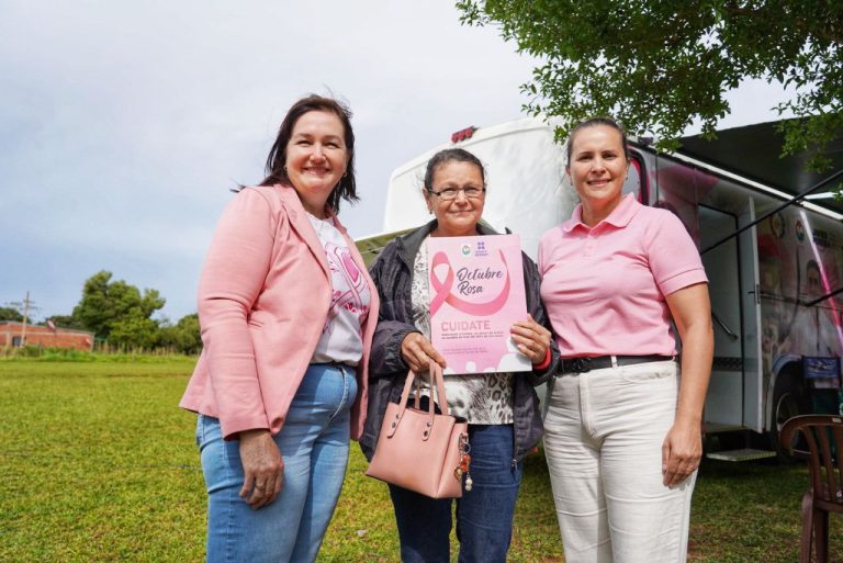 MÓVIL SALUD EN MARCHA POR OCTUBRE ROSA EN HOHENAU